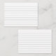 Line Ruled Index Note Card | Zazzle