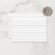 Line Ruled Index Note Card | Zazzle