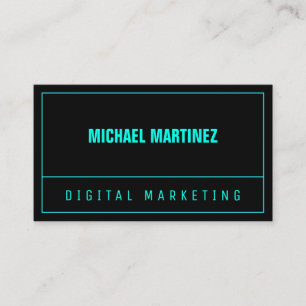 Line split dark color modern business card