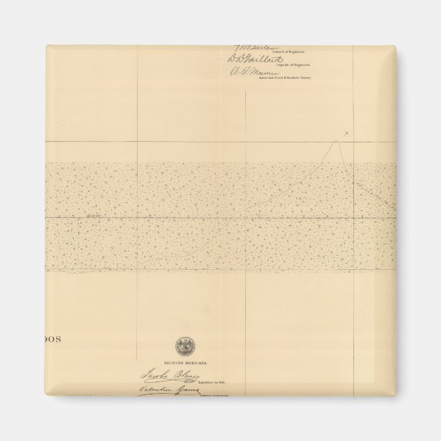 Linea Divisoria Entre Mexico 1 Magnet (Front)