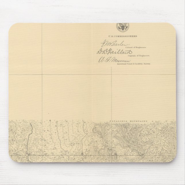 Linea Divisoria Entre Mexico 8 Mouse Pad (Front)