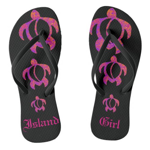 LineA Island Girl Honu Flip Flops