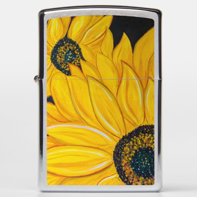 LineA Sunflowers Zippo Lighter (Front)