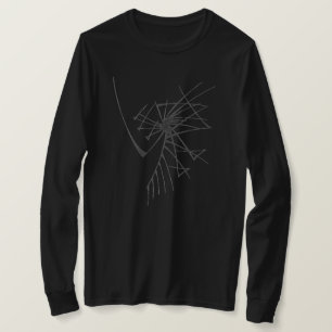Linear Abstract Tribal Tattoo Art T-Shirt