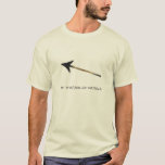 Linear Algebra - Ceci n'est pas un vecteur T-Shirt<br><div class="desc">Now in color, this is a parody of Rene s "The Treachery of Images" playing on the fact vectors are much more abstract than arrows. The arrow is just one (of many) representations. The natural cotton color makes it look just like the original painting!</div>