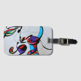 Linear Colorful Luggage Tag
