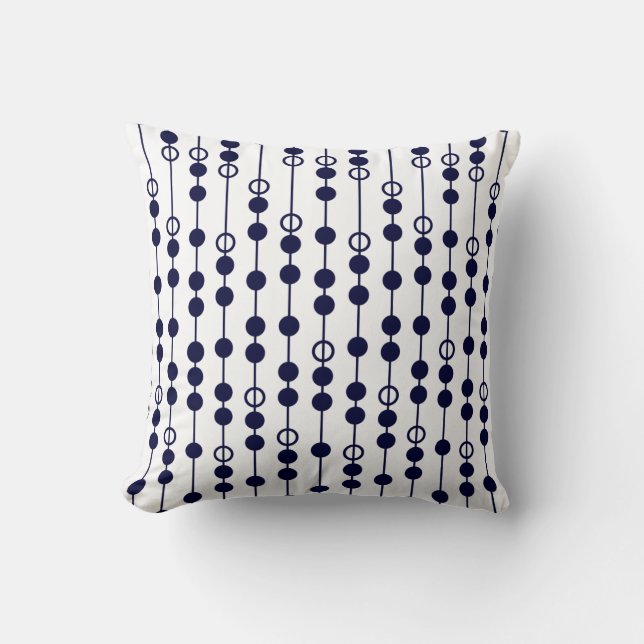 Linear Dot #2 @ SonoLeTre Throw Pillow (Front)