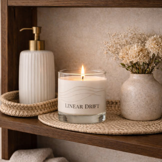 Linear Drift Lines Scented Jar Candle