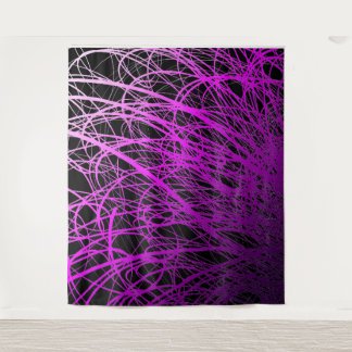 Linear Explosion Purple -Tapestry Tapestry