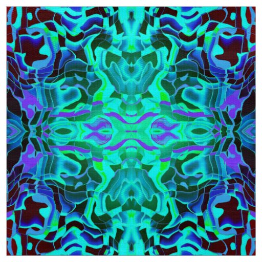 Linear Geometric Aqua Mauve Purple Blue Artdeco Fabric