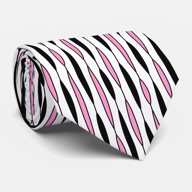 Linear Leaf 07 Neck Tie (Rolled)