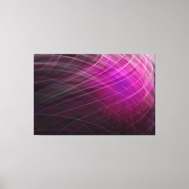 Linear Pattern Purple - Canvas Print (Front)