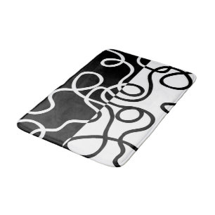 Linear Persuasion I: Abstract Black & White Bath Mat