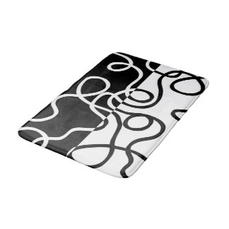 Linear Persuasion I: Abstract Black & White Bath Mat