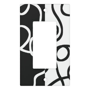 Linear Persuasion I: Abstract Black & White Light Switch Cover
