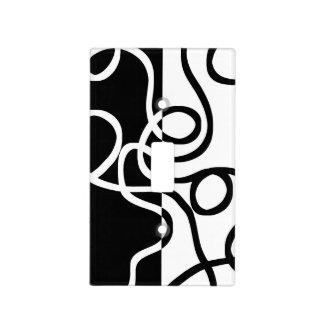 Linear Persuasion I: Abstract Black & White Light Switch Cover