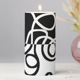 Linear Persuasion I: Abstract Black & White Pillar Candle