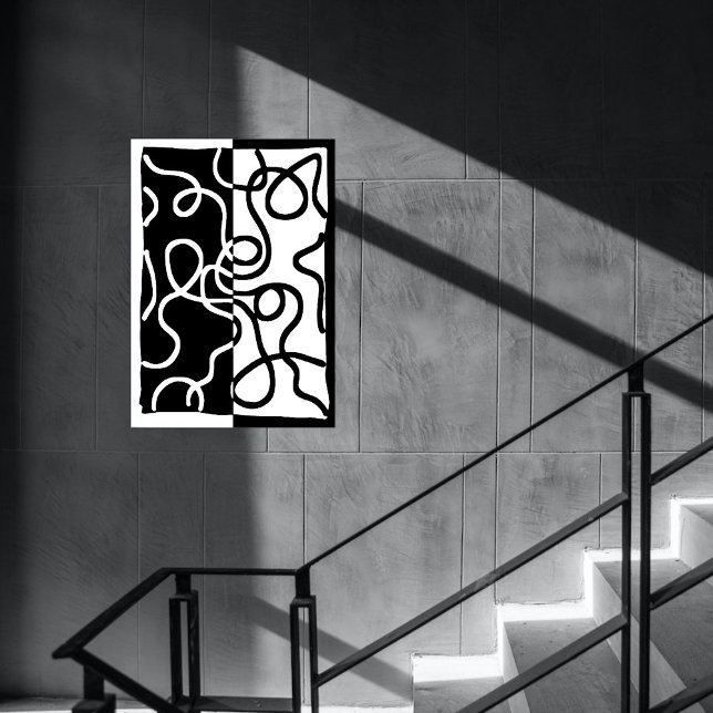 Linear Persuasion I: Abstract Black & White Poster (Creator Uploaded)