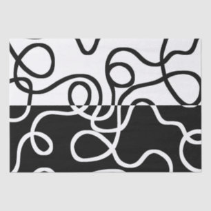 Linear Persuasion I: Abstract Black & White Tissue Paper