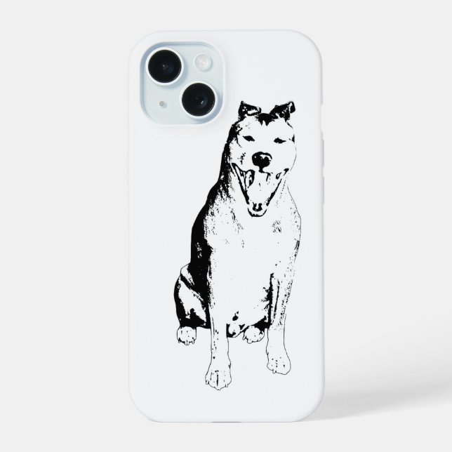 Linear Seated Shape Iphone Case (Back)
