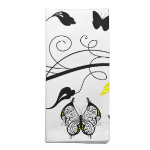 Lineart Butterflies American MoJo Napkins