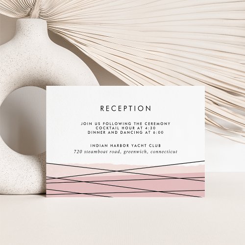 Lineation Blush Reception Insert Card