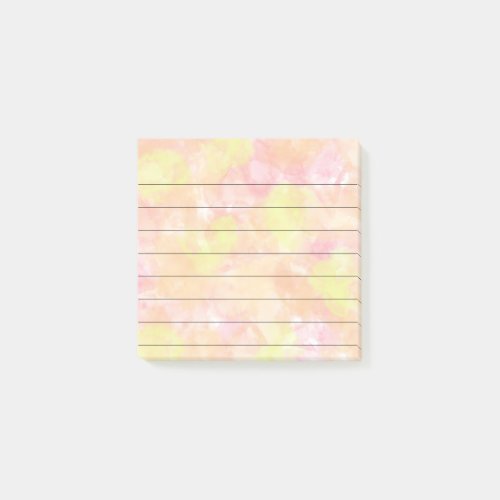 Lined 3x3 Watercolor Custom Post_it Notes