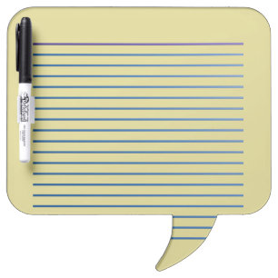 Lined Beige  Dry Erase Board