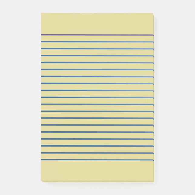 Lined Beige  Post-it Notes (Front)