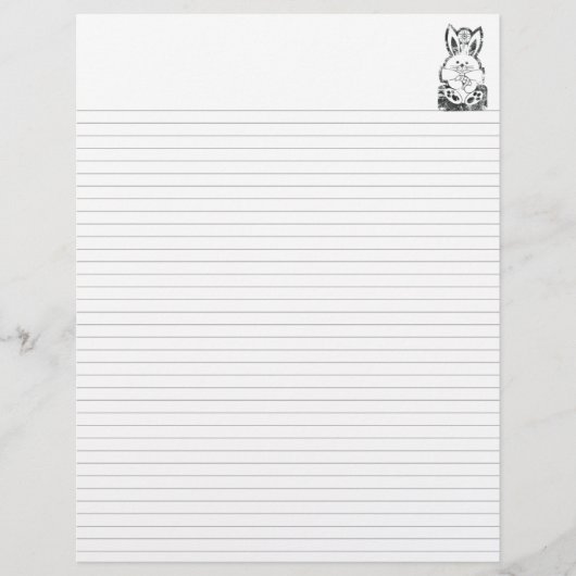 Lined Binder Paper 8.5"x11" Fits Avery Custom (Front)