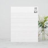 Lined Binder Paper 8.5"x11" Fits Avery Custom (Standing Front)