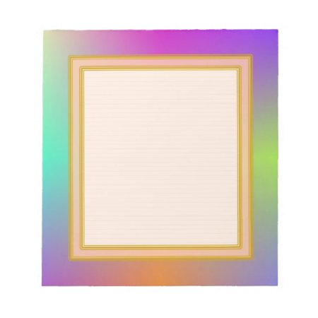Lined Colorful Metallic Small Note Pad