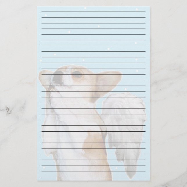 Lined Dott Angel Stationery (Front)