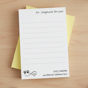Lined Large 4"x6" Notes for Veterinarians