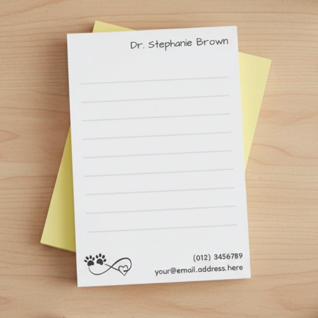 Lined Large 4"x6" Notes for Veterinarians (Professional, practical, and full of heart. Post-it Notes perfect for anyone who loves pets! 🐾❤️)