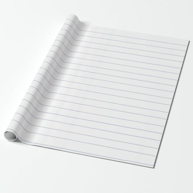 Lined Looseleaf Blank Paper Notebook (Unrolled)
