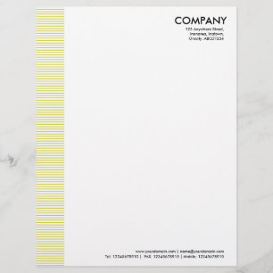 Lined Margin - Banana Yellow Letterhead