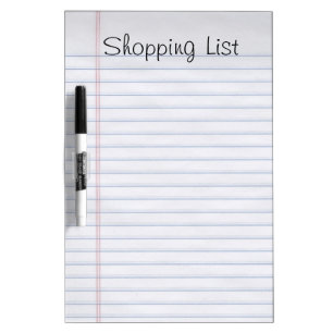 Lined Notebook Style Fun Dry-Erase Board