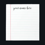 Lined Notepad Personalized<br><div class="desc">Lined Notepad Personalized</div>