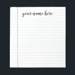 Lined Notepad Personalized<br><div class="desc">Lined Notepad Personalized</div>