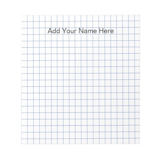 Lined Notepad Personalized (Front)