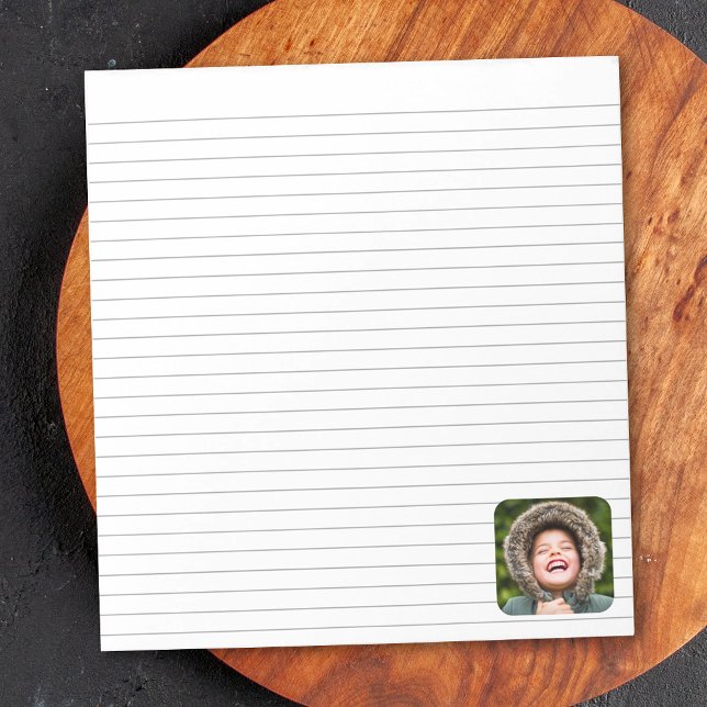 Lined Notepad Rounded Photo Template (Creator Uploaded)