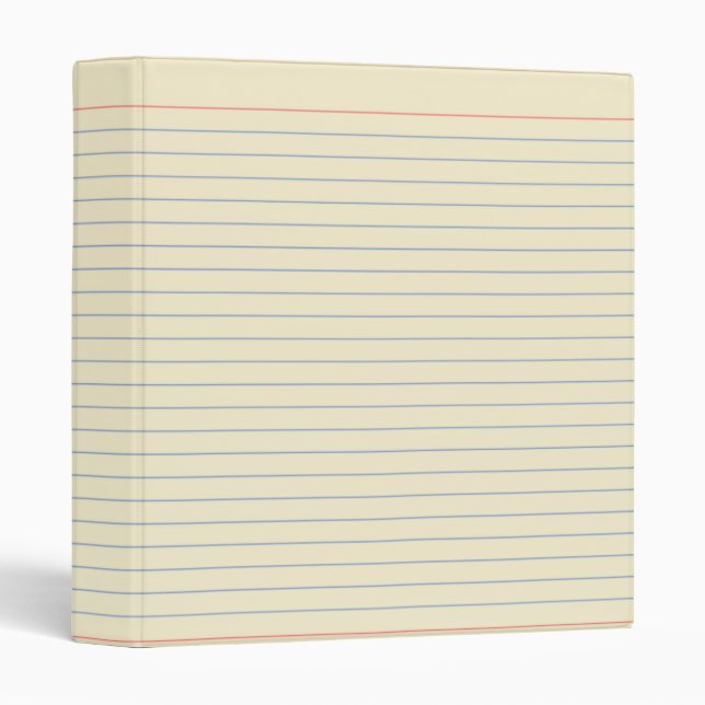 Lined Paper Binder (Front/Spine)