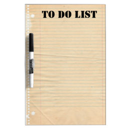 Lined Paper Dry-Erase Board