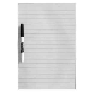 Lined Paper Dry Erase Board