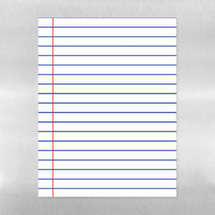 Lined Paper Magnetic Dry Erase Sheet