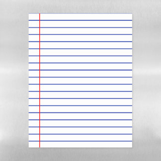 Lined Paper Magnetic Dry Erase Sheet