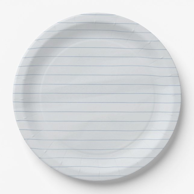 Lined Paper Plates (Front)