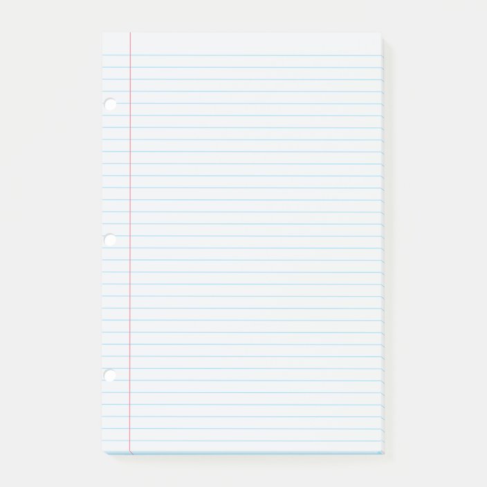 Lined Paper Postit Notes