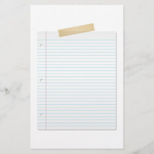 Lined Paper Stationery